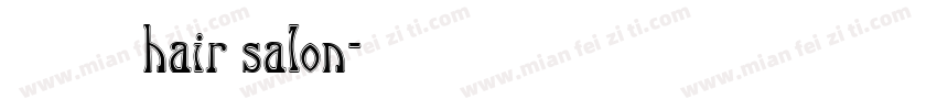 洣徕hair salon字体转换